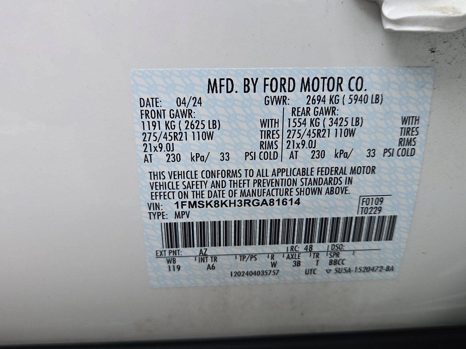 Certified 2024 Ford Explorer ST-Line w/ Class IV Trailer Tow Package AWD/4WD image 26