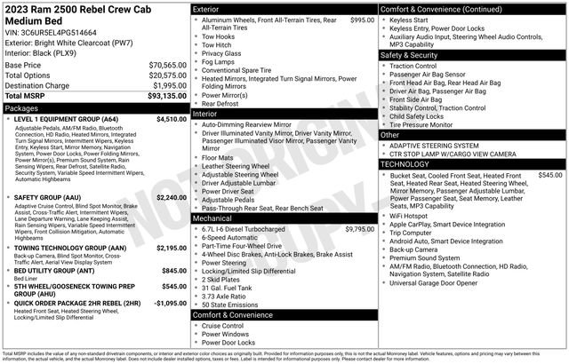 Used 2023 RAM 2500 Rebel w/ Level 1 Equipment Group image 16