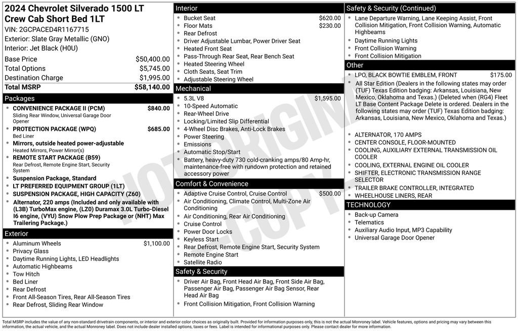 Used 2024 Chevrolet Silverado 1500 LT w/ Convenience Package II image 5