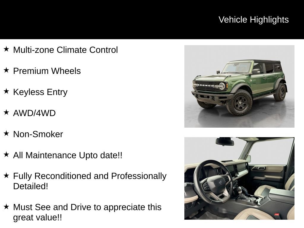 Certified 2022 Ford Bronco Wildtrak AWD/4WD image 21