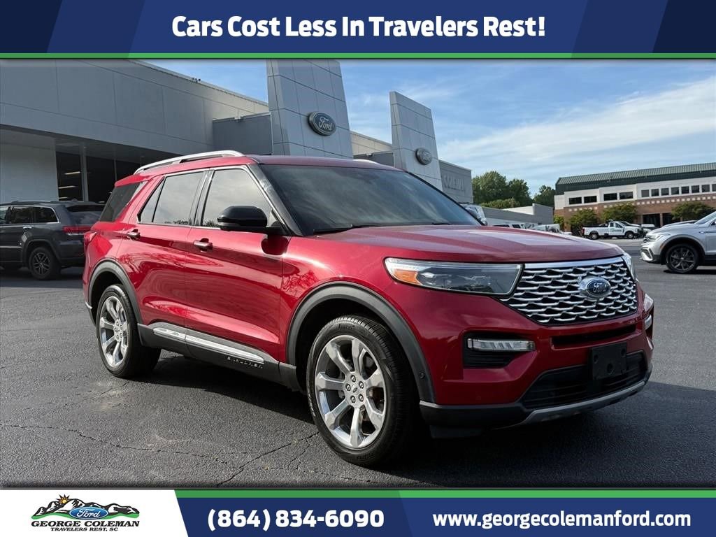 Certified 2020 Ford Explorer Platinum w/ Premium Technology Package AWD/4WD image 1