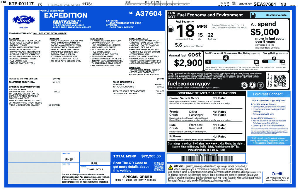 Certified 2025 Ford Expedition Active AWD/4WD image 12