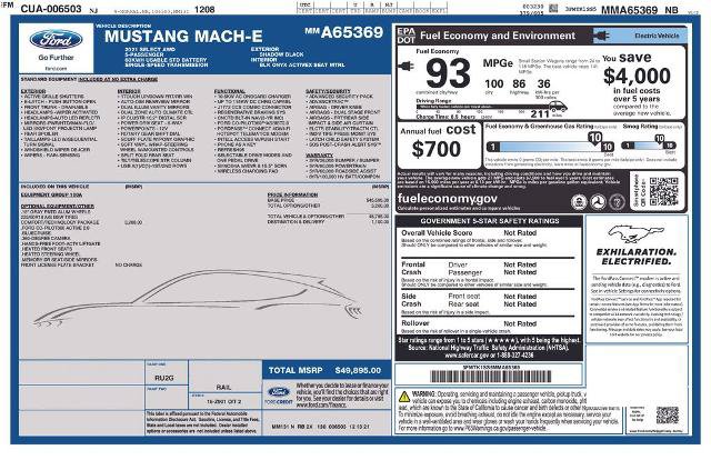 Certified 2021 Ford Mustang Mach-E Select w/ Comfort/Technology Package AWD/4WD image 8