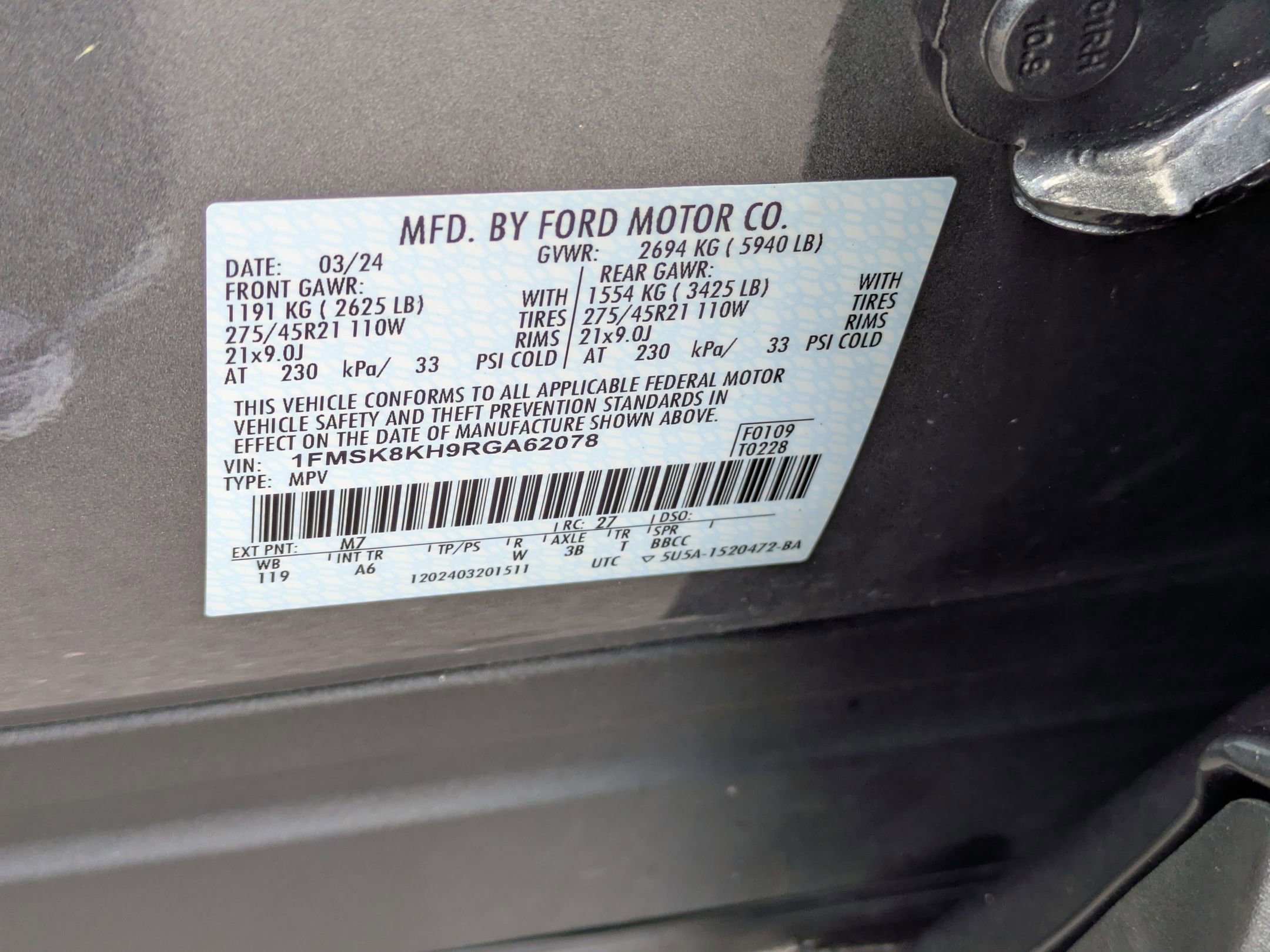 Certified 2024 Ford Explorer ST-Line w/ Class IV Trailer Tow Package image 44