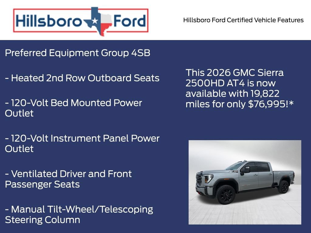 Used 2026 GMC Sierra 2500 AT4 w/ AT4 Premium Plus Package AWD/4WD image 17