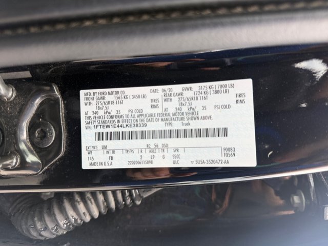 Certified 2020 Ford F150 XLT w/ Equipment Group 302A Luxury AWD/4WD image 22