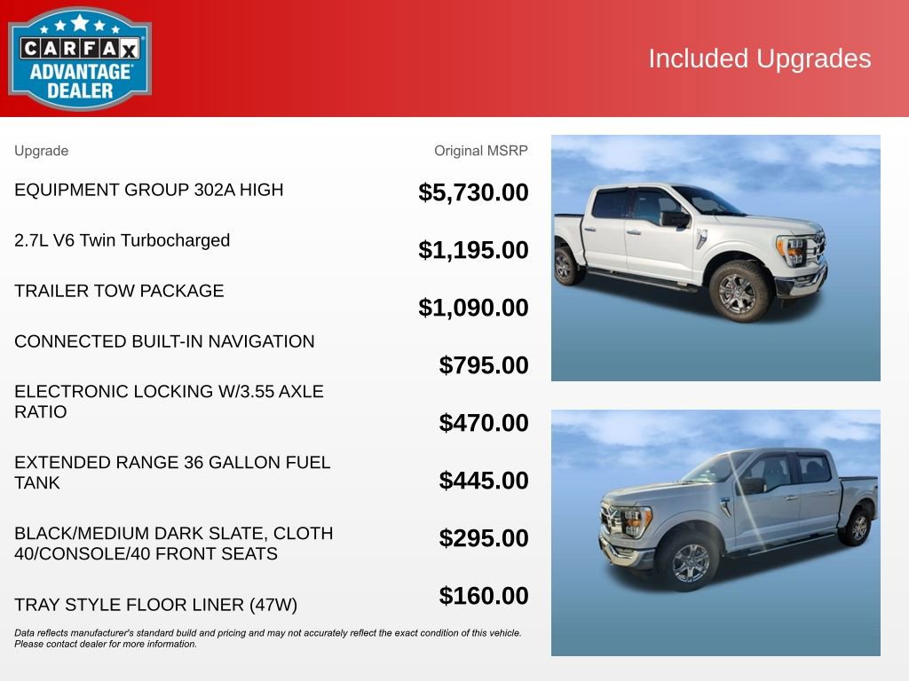 Certified 2021 Ford F150 XLT w/ Equipment Group 302A High AWD/4WD image 14