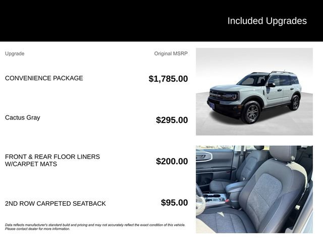 Certified 2024 Ford Bronco Sport Big Bend w/ Convenience Package AWD/4WD image 5