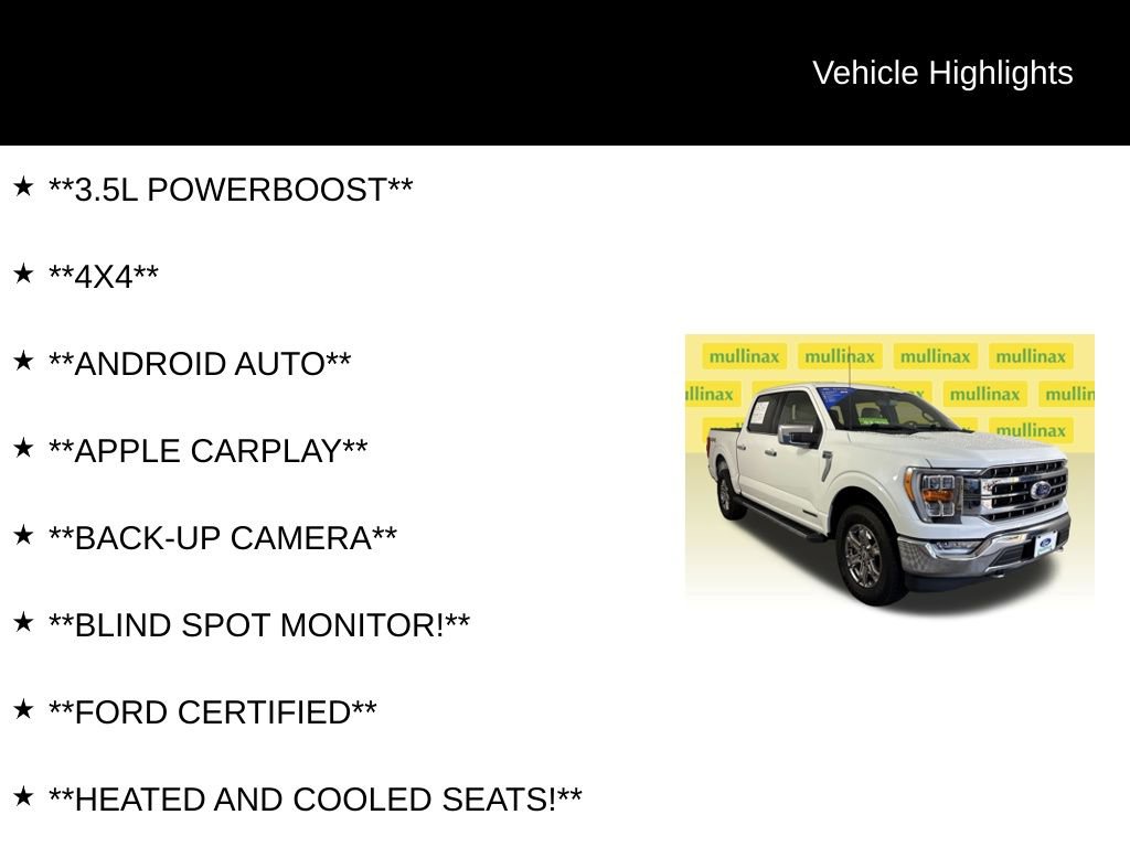 Certified 2023 Ford F150 Lariat AWD/4WD image 12