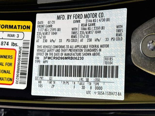 Certified 2021 Ford Bronco Sport Badlands w/ Badlands Package AWD/4WD image 23
