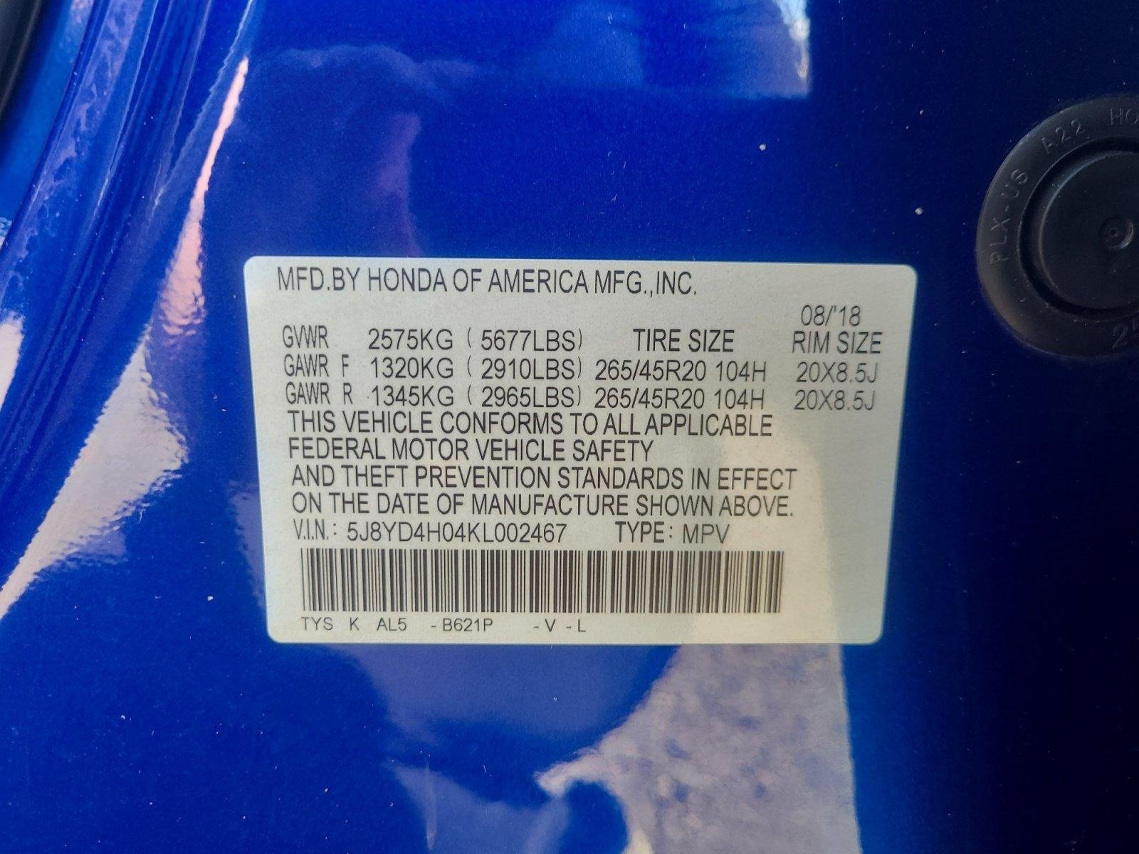 Used 2019 Acura MDX A-Spec AWD/4WD image 25