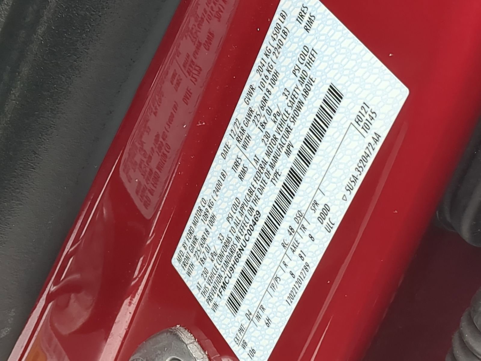 Certified 2022 Ford Escape SEL image 40