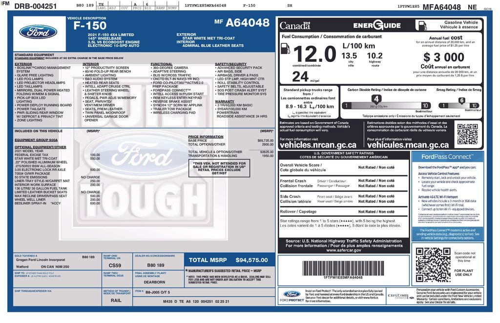 Certified 2021 Ford F150 Limited image 28