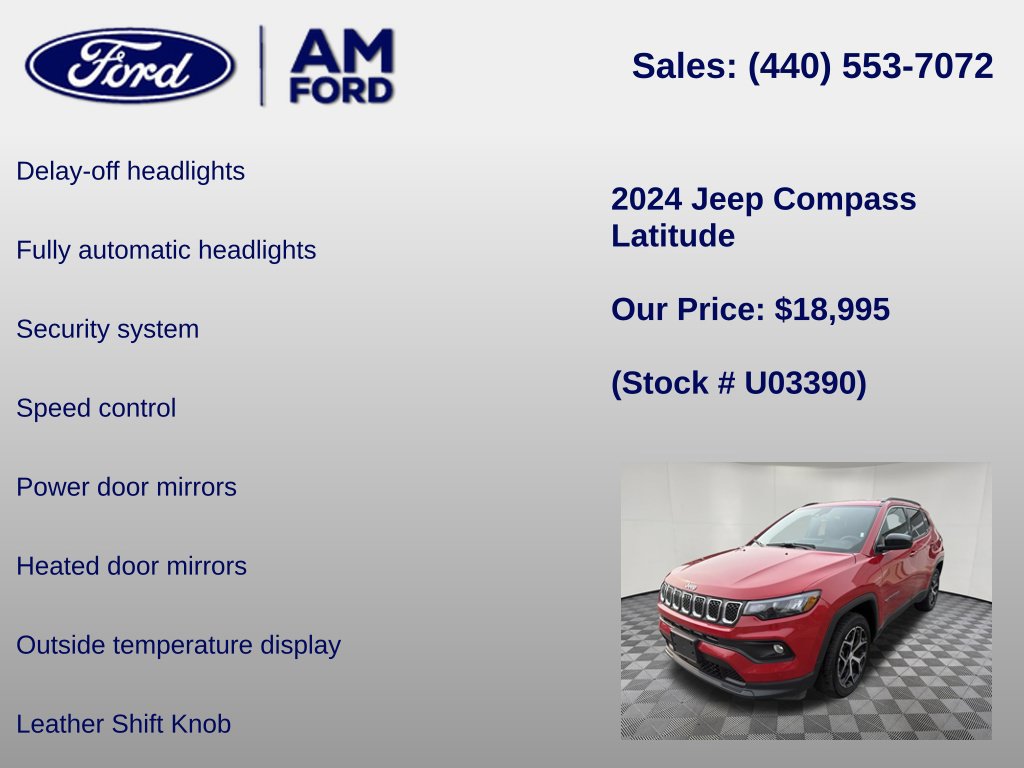Used 2024 Jeep Compass Latitude AWD/4WD image 12
