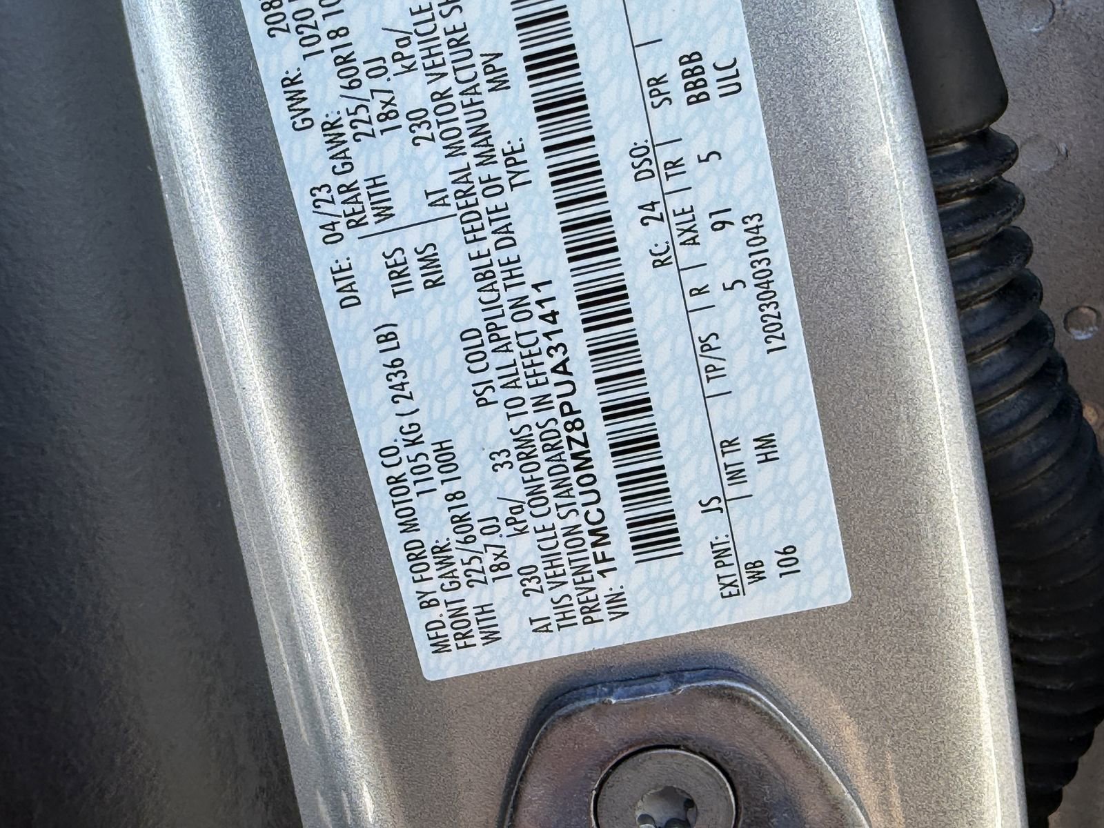 Certified 2023 Ford Escape ST-Line w/ Equipment Group 301A image 35