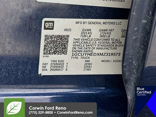 Used 2021 Chevrolet Silverado 1500 High Country w/ Technology Package image 38