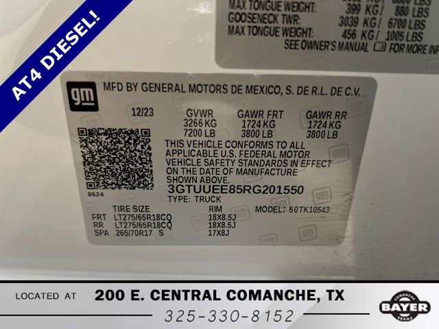 Used 2024 GMC Sierra 1500 AT4 w/ AT4 Preferred Package image 30