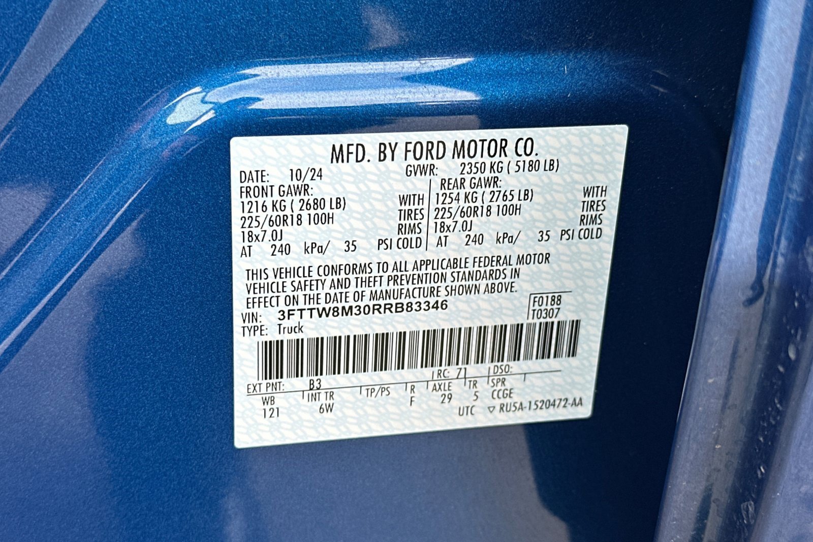 Certified 2024 Ford Maverick Lariat w/ Black Appearance Package image 35