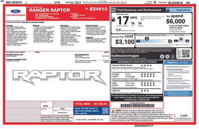 Certified 2025 Ford Ranger Raptor AWD/4WD image 2