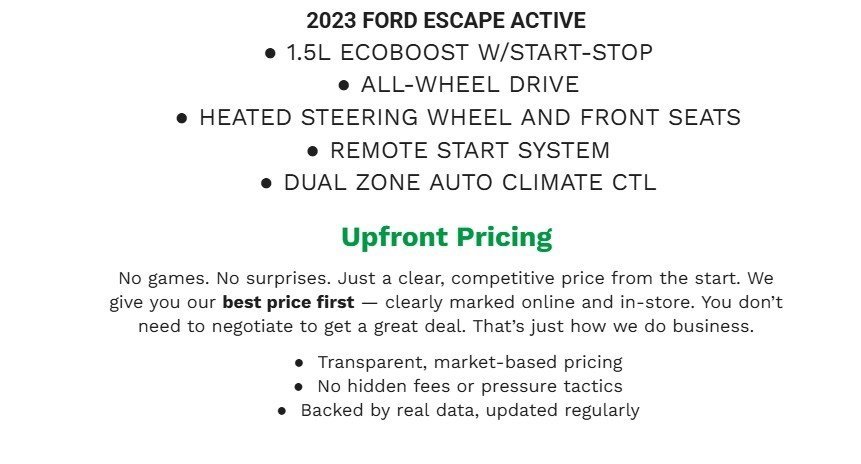 Certified 2023 Ford Escape Active image 2