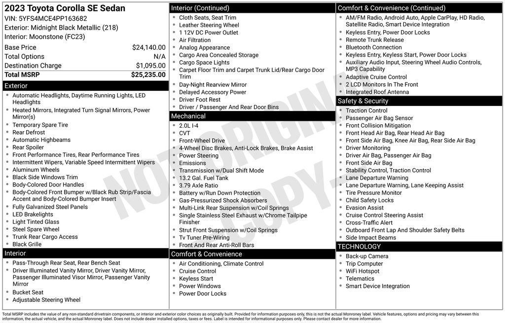 Used 2023 Toyota Corolla SE image 10