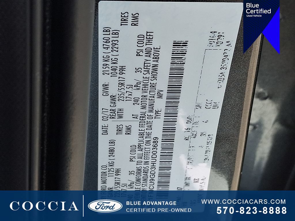 Certified 2017 Ford Escape SE AWD/4WD image 26
