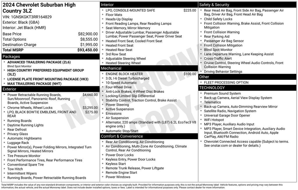 Used 2024 Chevrolet Suburban High Country AWD/4WD image 7