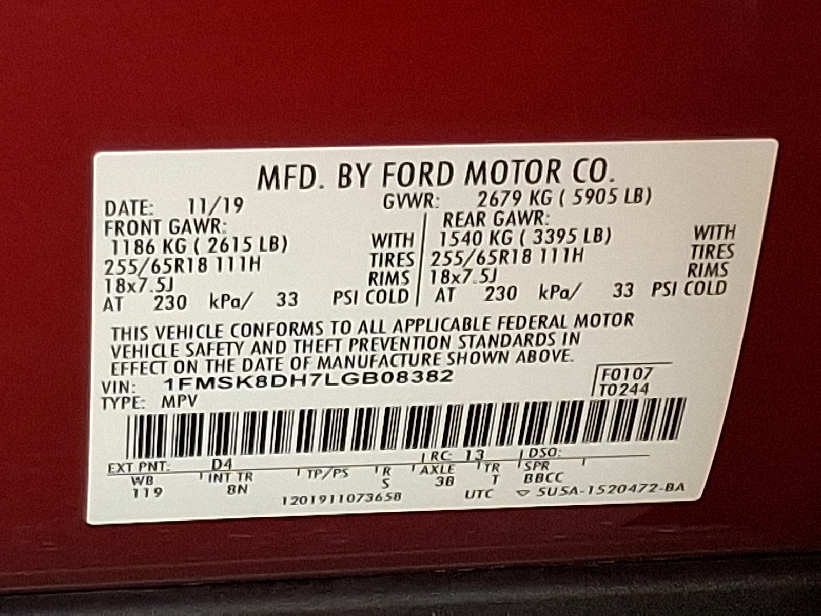 Certified 2020 Ford Explorer XLT w/ Comfort Package image 27