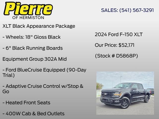 Certified 2024 Ford F150 XLT w/ Equipment Group 302A MID AWD/4WD image 13