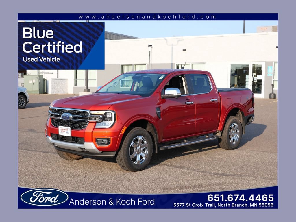 Certified 2024 Ford Ranger Lariat w/ Trailer Tow Package AWD/4WD image 1