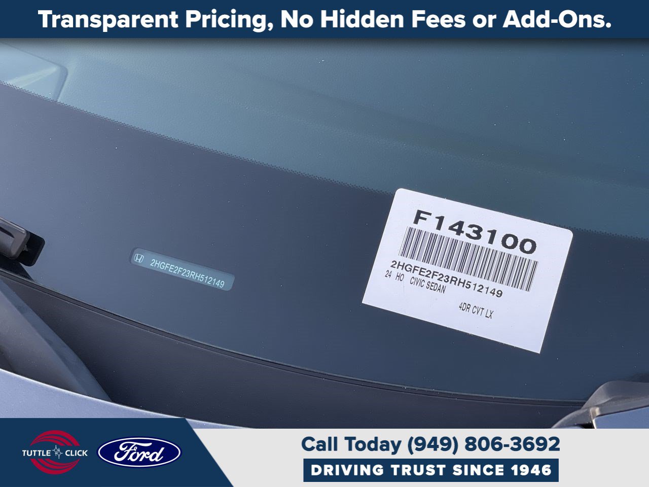 Used 2024 Honda Civic LX image 42