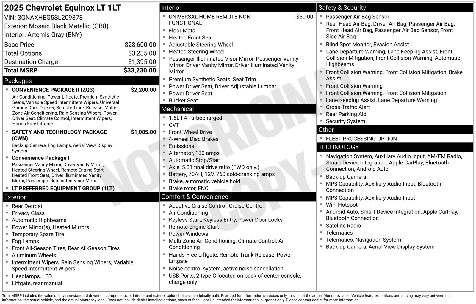 Used 2025 Chevrolet Equinox LT w/ Convenience Package II FWD image 37