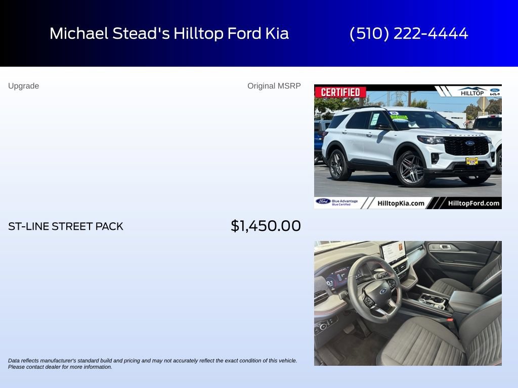 Certified 2026 Ford Explorer ST-Line w/ ST-Line Street Pack AWD/4WD image 6