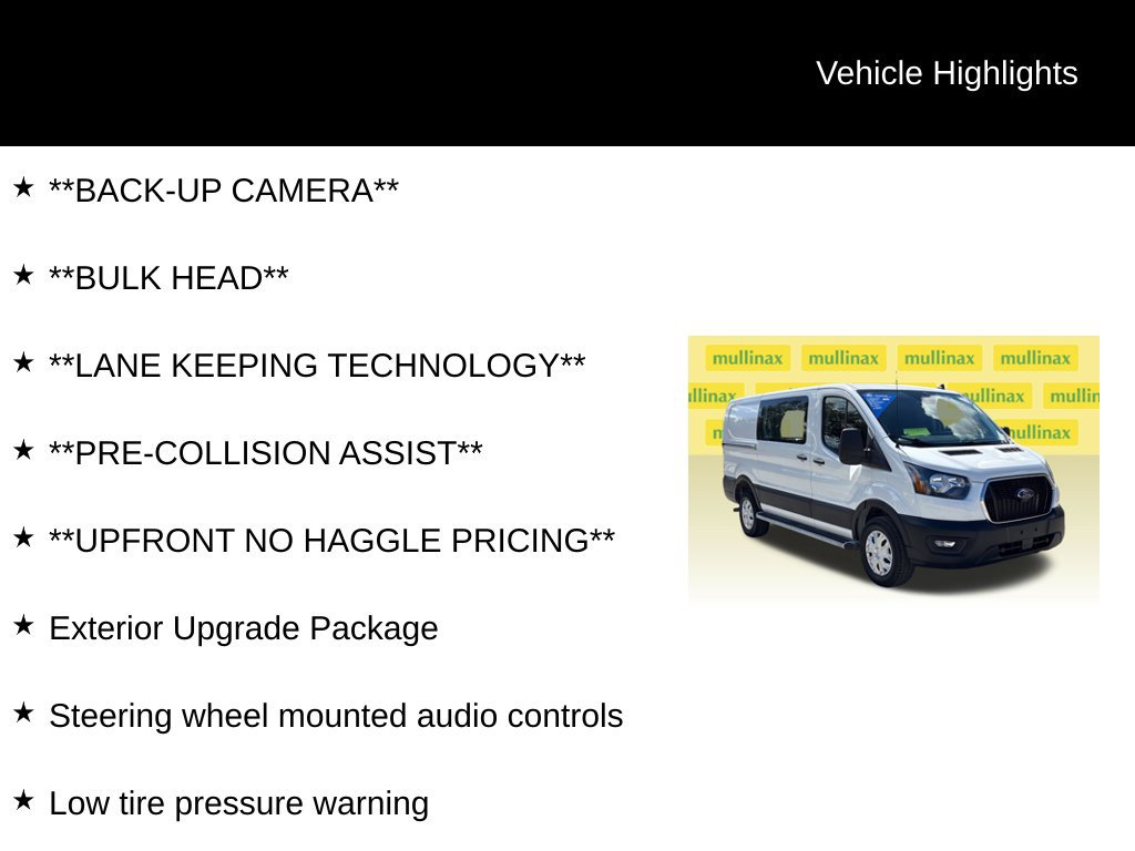 Certified 2025 Ford Transit 250 Low Roof w/ Exterior Upgrade Package RWD image 13