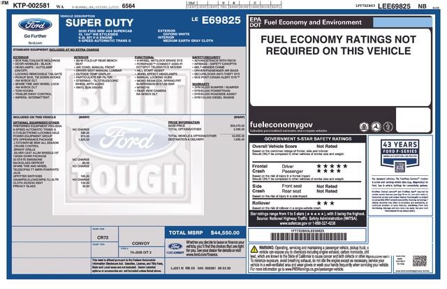 Certified 2020 Ford F250 XL w/ STX Appearance Package AWD/4WD image 35