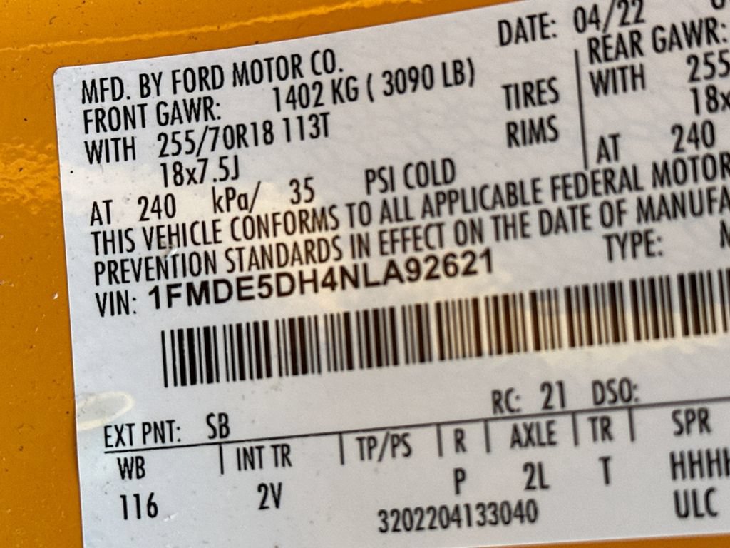 Certified 2022 Ford Bronco Outer Banks AWD/4WD image 33