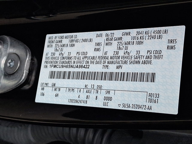 Certified 2022 Ford Escape SEL image 31