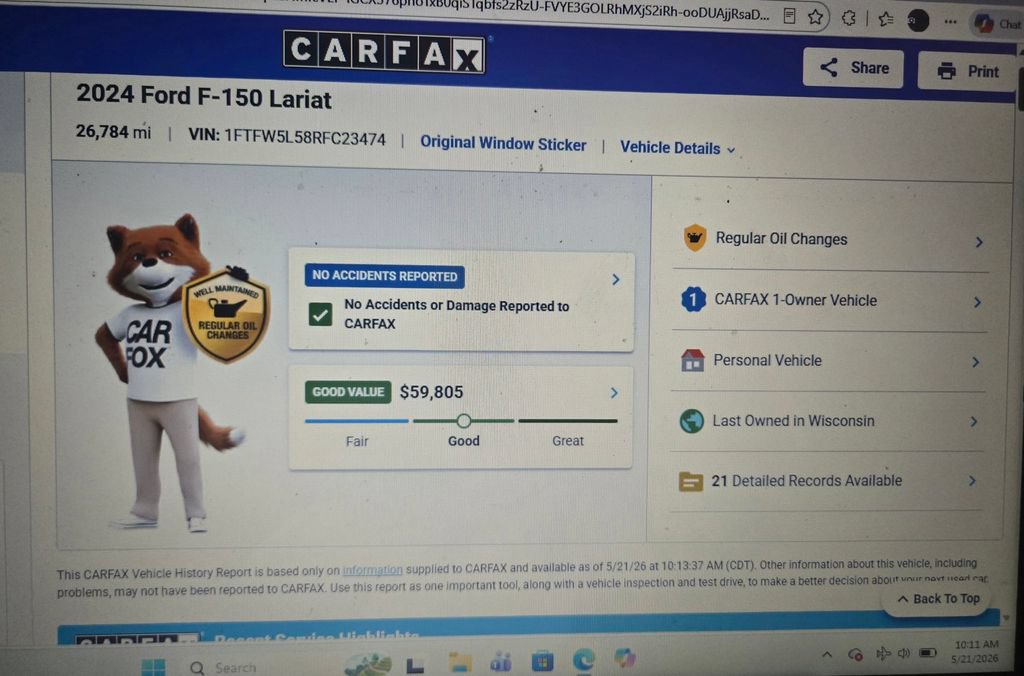 Certified 2024 Ford F150 Lariat AWD/4WD image 46