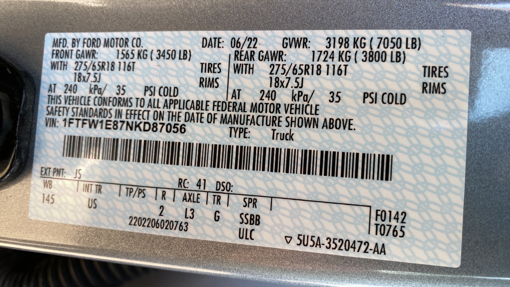Certified 2022 Ford F150 XLT w/ Equipment Group 302A High AWD/4WD image 28