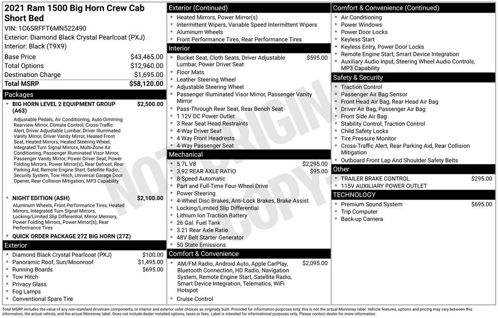 Used 2021 RAM 1500 Big Horn AWD/4WD image 5