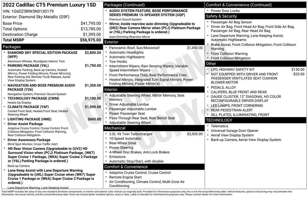 Used 2022 Cadillac CT5 Premium Luxury image 10