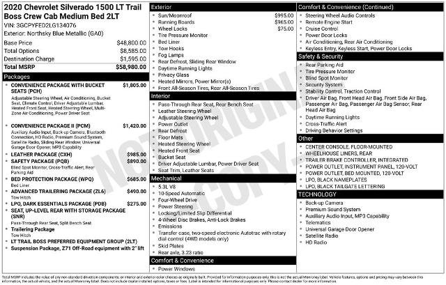 Used 2020 Chevrolet Silverado 1500 LT Trail Boss AWD/4WD image 37