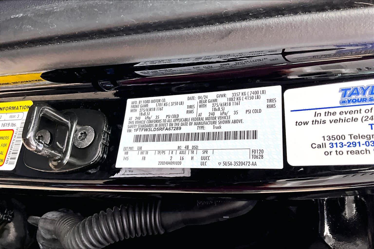 Certified 2024 Ford F150 XLT w/ Equipment Group 302A MID AWD/4WD image 38