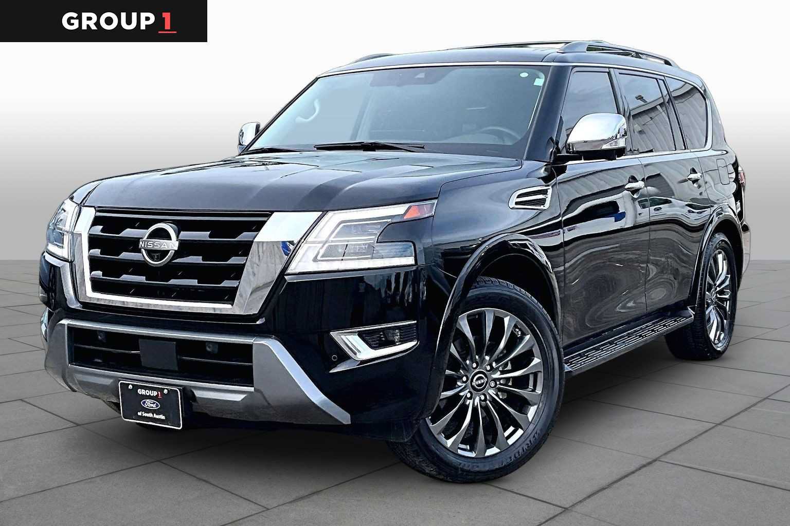 Used 2023 Nissan Armada Platinum w/ Captain's Chairs Package RWD image 1