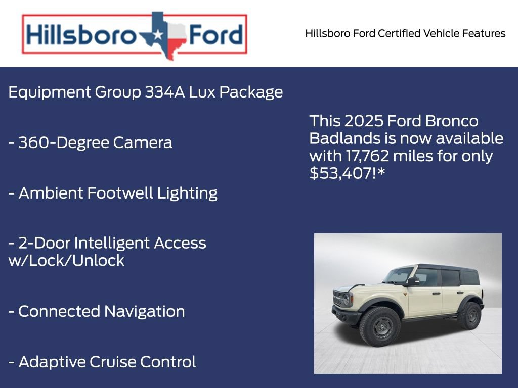 Certified 2025 Ford Bronco Badlands AWD/4WD image 5