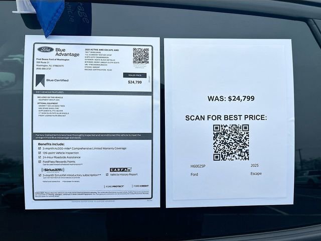 Certified 2025 Ford Escape Active image 33