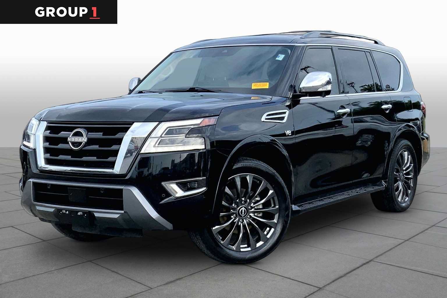 Used 2021 Nissan Armada Platinum w/ Captain's Chairs Package RWD video 1