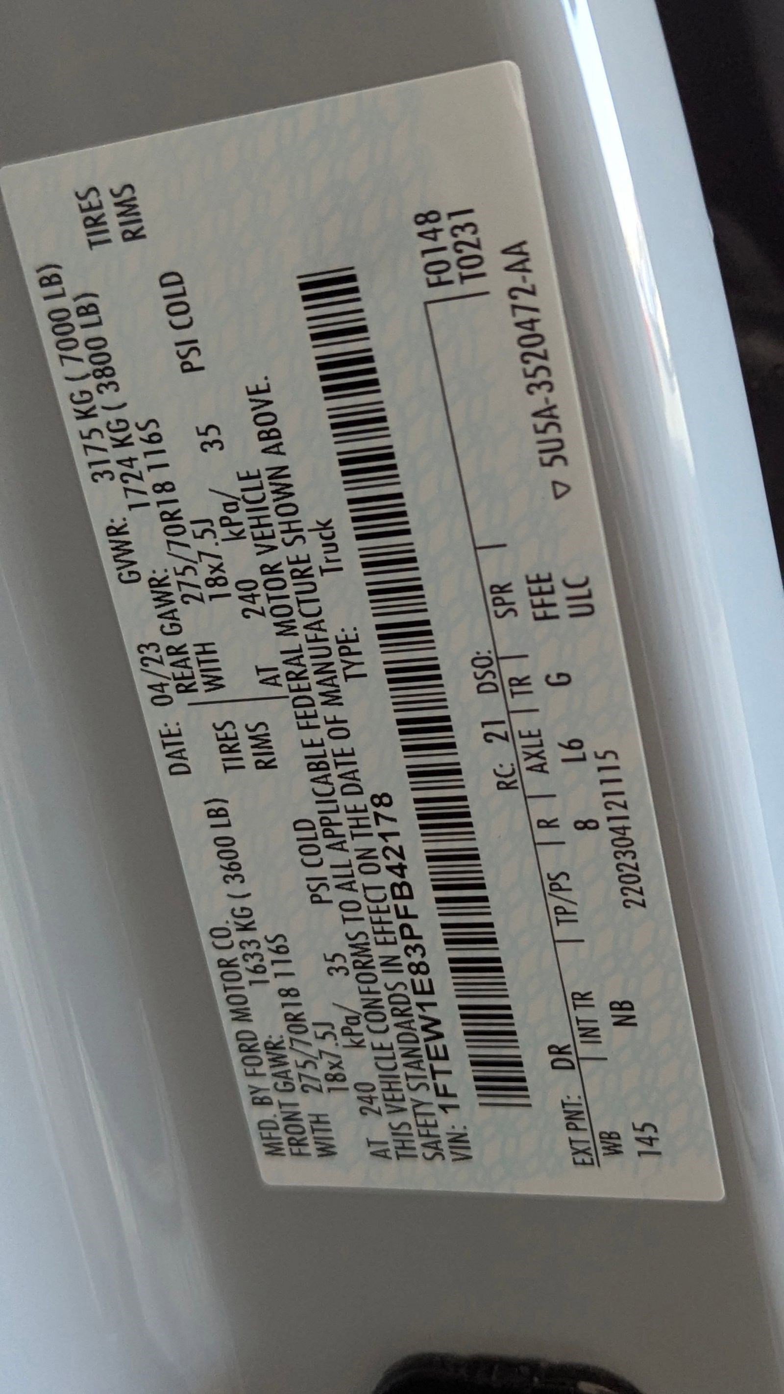 Certified 2023 Ford F150 Tremor w/ Equipment Group 402A High image 20