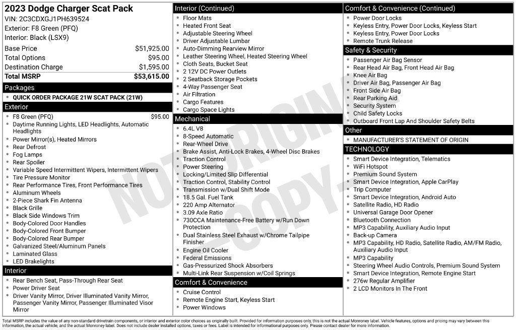 Used 2023 Dodge Charger Scat Pack RWD image 6