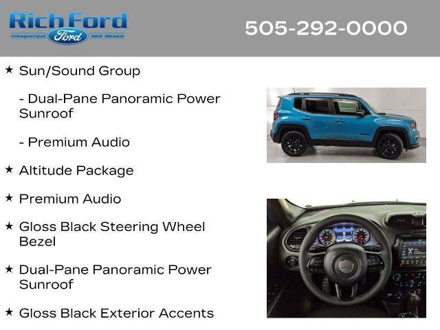 Used 2022 Jeep Renegade Altitude w/ Sun/Sound Group AWD/4WD image 22